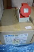 *5 Boxes of 10 Three Phase Single Sockets