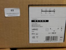 *105 Creadesign 31131 White Half Round Wall Lights