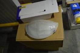 *~20 Half Round Wall Lights with Opaque Shade