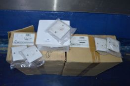 *~100 20a DP Single Gang Switches, ~100 PL5012 13a Single Gang Switches, etc.