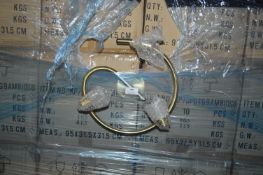 *Pallet of ~220 3LT Swirl Ceiling Lights (brass)