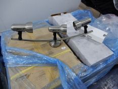 *Pallet of 27 Edon 763 Triple Light Bow Spots in Satin Chrome Finish