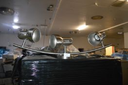 *Pallet of ~60 3LT Bow Ceiling Light (brushed chro