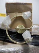 *Pallet of ~206 Polished Brass Three Spot Swirl Lights