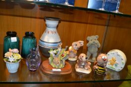Decorative Animals and Vases, etc.