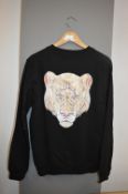 *Giungla Black Sweatshirt with Tiger Motif Size: S