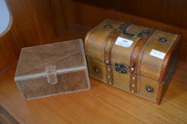 Small Wooden Chest in a Horse Hair Box