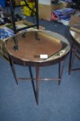 Circular Mirror Topped Coffee Table