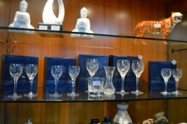 Eleven Stuart Crystal Cut Glass Goblets etc.