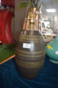 Alders Brown Pottery Table Lamp
