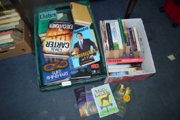 Two Boxes of Hardback and Paperback Fiction Books