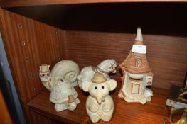 Five Shelf 1970's Moneyboxes