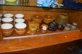 Hornsea Pottery Saffron Pattern 30Pc plus Denby 6pc