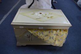 Wooden Chest Containing Cushion Covers