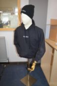 *Male Half Mannequin on Chrome Stand with Hoodie a