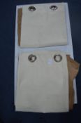 Suede Effect Eyelet Curtains