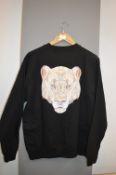 *Giungla Black Sweatshirt with Tiger Motif Size: M