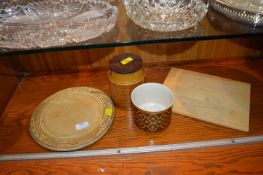 Hornsea Pottery and Wooden Bread Boards