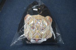 *3 GA Black Sweatshirts with Lion Design (assorted