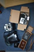 Vintage Cameras Including Polaroid, etc.