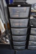 *Six Drawer Plastic Storage Unit