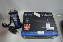 BT True Call Telephone, and a Braun Electric Shave