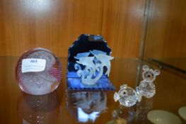 Paperweights and Swarovski Animals
