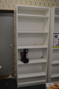 White Adjustable Six Height Shelves