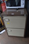 Vickers Trimline Two Drawer Metal Filing Cabinet w