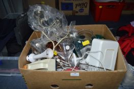 Glassware, Light Fittings, Vases, etc.