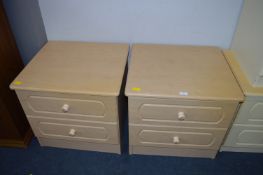 Pair of Two Drawer Bedside Cabinets