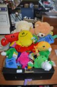 Soft Toys Including Mr Men etc.