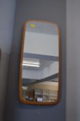Retro Teak Framed Mirror