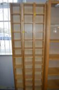 Three Ikea Billy CD Shelves