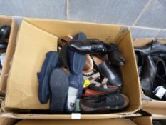 *Box Containing Assorted Footwear