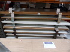 *Quantity of White Faced MDF Slat Wall Shelving wi