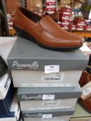 *Pavarella Slip On Shoes (tan) Size: 37