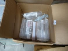 *Box of Perspex Slat Wall Shoe Displays