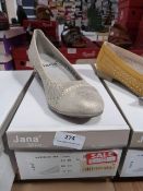 *Jana Softline Ladies Shoes (silver) Size: 3.5