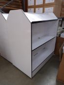 *Two Sided Mobile Gondola Display Shelf Unit with