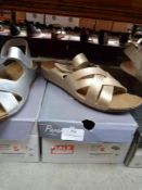 *Pavarella Ladies Sandals (gold) Size: 41