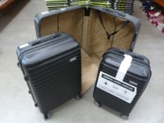 *3pc Hard Case Luggage Set (black)