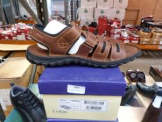 *Lotus Gents Leather Sandals (tan) Size: 9