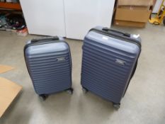 *2pc Hard Case Luggage Set (blue)