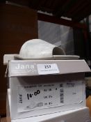 *Jana Ladies Slip On Shoes (silver) Size: 3.5