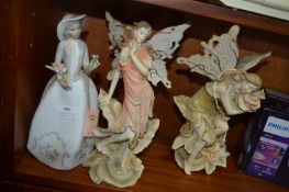 Two Fairy Figures and a Cascade Lady