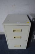 Small Metal Three Drawer Storage Cabinet and Conte