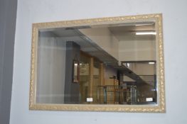 Gilt Framed Beveled Edge Wall Mirror