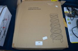 Five Tier Circular Chrome Pan Stand