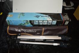 Three Tripods by Vanguard, Slik, and Miranda